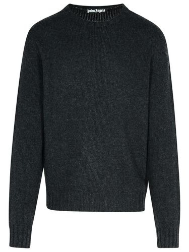 Dark Merino Wool Blend Sweater - Palm Angels - Modalova