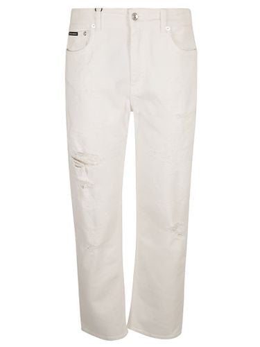 Distressed Effect 5 Pockets Jeans - Dolce & Gabbana - Modalova