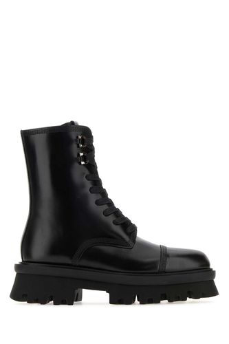 Black Leather Kira Ankle Boots - Ferragamo - Modalova