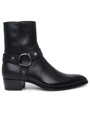 Leather Wyatt Boots - Saint Laurent - Modalova