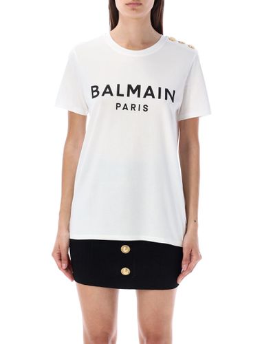 Balmain Flocked Paris T-shirt - Balmain - Modalova