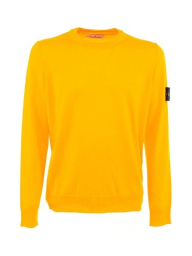 Sweater With Logo On The Sleeve - Stone Island - Modalova