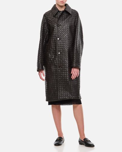 Handmade Unlined Woven Leather Coat - Bottega Veneta - Modalova