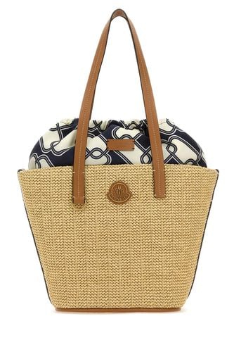 Raffia Small Hubba Shopping Bag - Moncler - Modalova