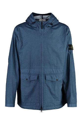 Technical Fabric Hooded Jacket - Stone Island - Modalova