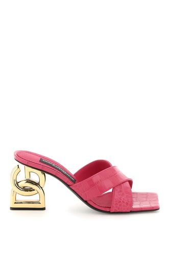 Logo Plaque Embossed Mules - Dolce & Gabbana - Modalova