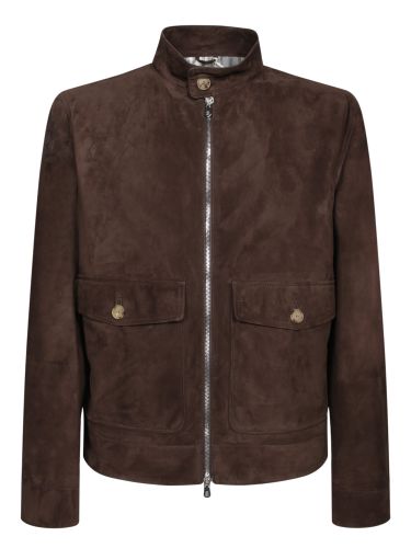 Suede Baracuta Jacket - Brunello Cucinelli - Modalova