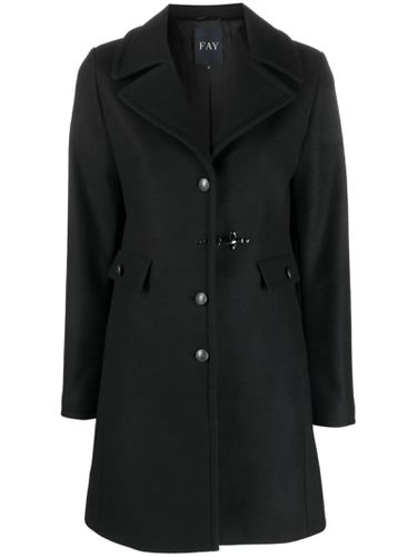 Fay Hook And Martingale Coat - Fay - Modalova