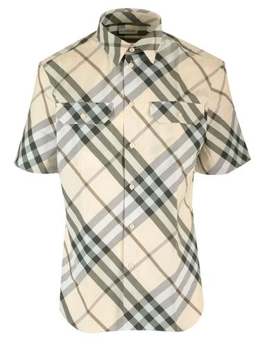 Nova Check-printed Short Sleeved Shirt - Burberry - Modalova