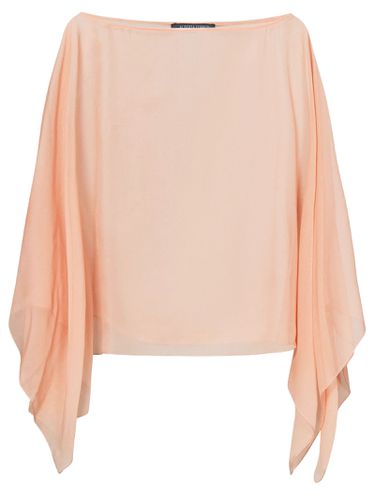 Nude-tone Silk Chiffon Cape - Alberta Ferretti - Modalova