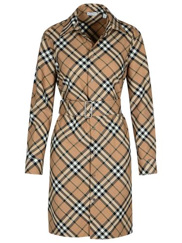 Check Dress In Wool Blend - Burberry - Modalova