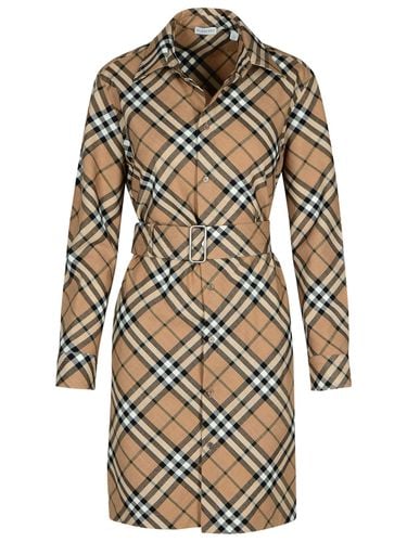 Check Dress In Wool Blend - Burberry - Modalova