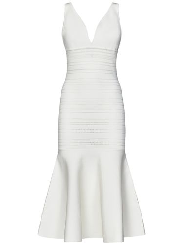 Frame Detail Dress Midi Dress - Victoria Beckham - Modalova