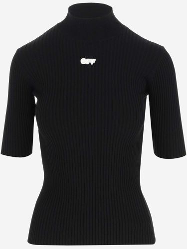 Off-White Stretch Wool Pullover - Off-White - Modalova