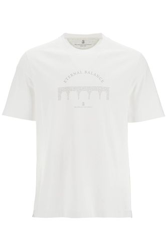 White Cotton T-shirt - Brunello Cucinelli - Modalova