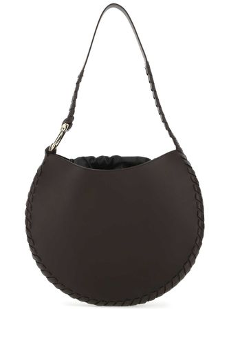 Dark Brown Leather Large Mate Shoulder Bag - Chloé - Modalova
