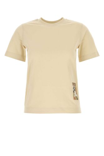 Burberry Beige Cotton T-shirt - Burberry - Modalova