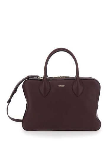 Stella Handbag With Removable Shoulder Strap And Logo Lettering On The Front In Leather Woman - Ferragamo - Modalova