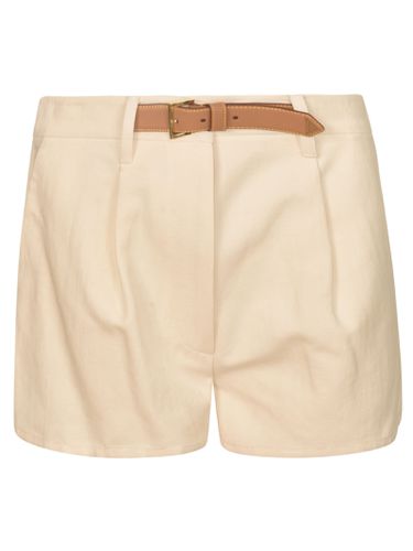 Prada Belted Cropped Shorts - Prada - Modalova