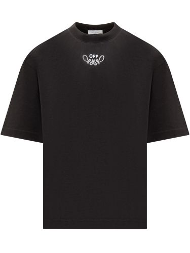 T-shirt With Bandana Motif - Off-White - Modalova