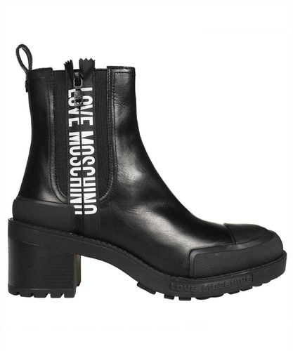 Love Moschino Leather Ankle Boots - Love Moschino - Modalova