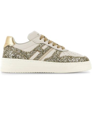 Glitter-embellished Low-top Sneakers - Hogan - Modalova