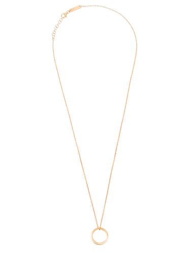 Gold Tone Necklace With Branded Ring Detail In Silver Woman - Maison Margiela - Modalova