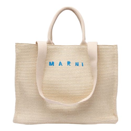 Fabric Rafia Effect Shopping Bag - Marni - Modalova