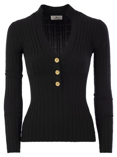 Elisabetta Franchi Tricot Sweater - Elisabetta Franchi - Modalova