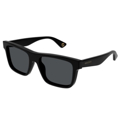 Gg1618s001 Black Black Grey - Gucci Eyewear - Modalova