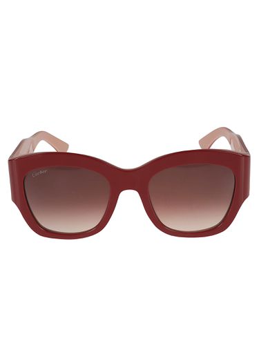 Curved Square Sunglasses - Cartier Eyewear - Modalova