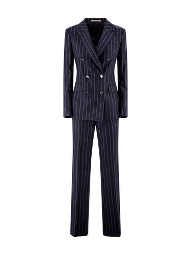 Pinstriped Double-breasted Suit - Tagliatore - Modalova