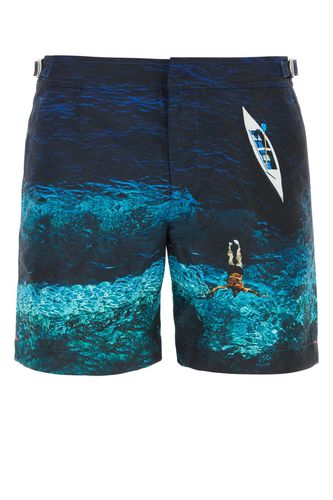 Printed Polyester Bulldog Photographic Swimming Shorts - Orlebar Brown - Modalova