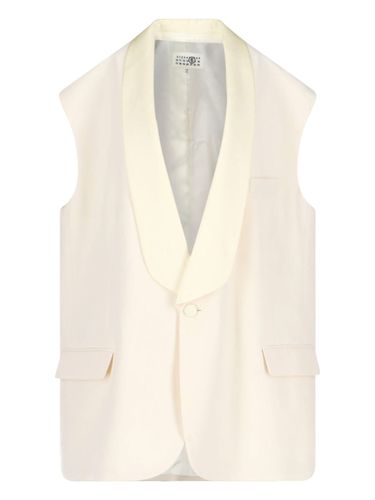 Wool Blend Vest Jacket - MM6 Maison Margiela - Modalova