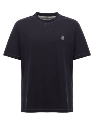 Logo Embroidery T-shirt - Brunello Cucinelli - Modalova