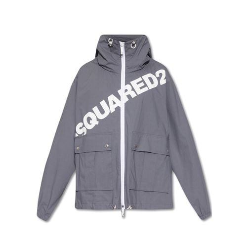 Dsquared2 Logo Hooded Windbreaker - Dsquared2 - Modalova