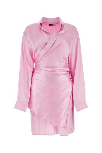 Balenciaga Pink Silk Shirt Dress - Balenciaga - Modalova