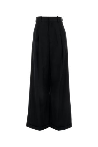 Cotton Blend Wide-leg Pant - Loewe - Modalova