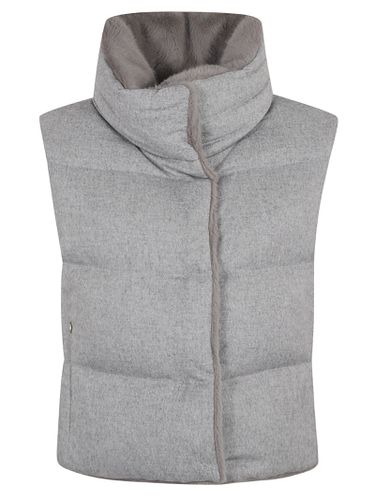 Herno Fur Applique Padded Gilet - Herno - Modalova