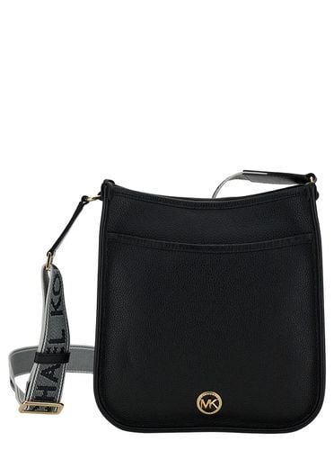 Crossbody Bag With Mk Logo Detail In Hammered Leather Woman - MICHAEL Michael Kors - Modalova