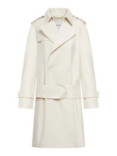 Medium Trench Coat In Silk Blend - Burberry - Modalova