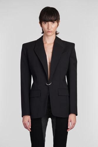 Mugler Blazer In Black Wool - Mugler - Modalova