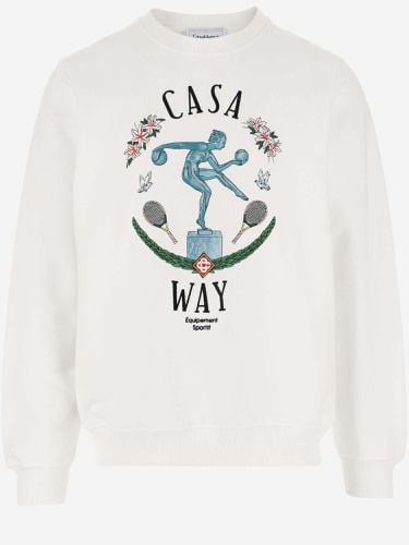 Statue En Marbre Cotton Sweatshirt - Casablanca - Modalova