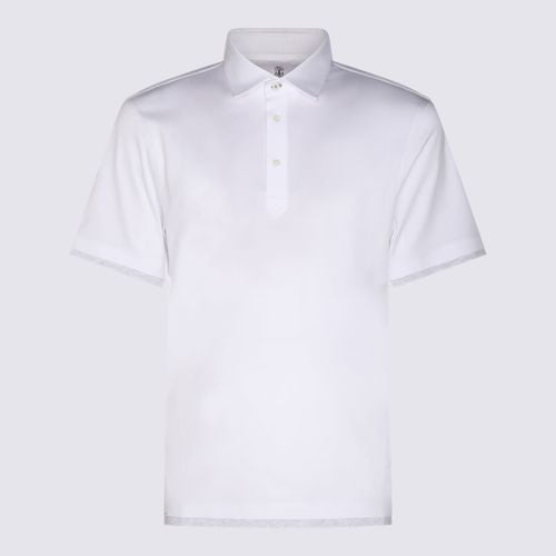 White Cotton Polo Shirt - Brunello Cucinelli - Modalova