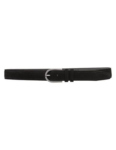 Suede Belt With Silver Buckle - Kiton - Modalova