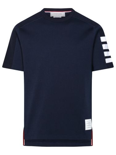 Thom Browne Navy Cotton T-shirt - Thom Browne - Modalova