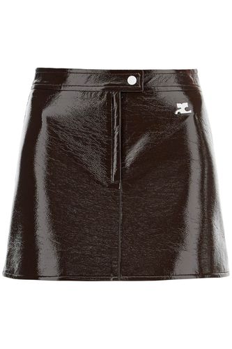 Re-edition Vinyl Effect Mini Skirt - Courrèges - Modalova