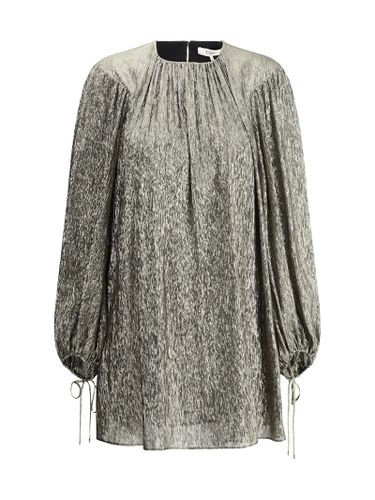 Chloé Silk Lamé Mini Dress - Chloé - Modalova