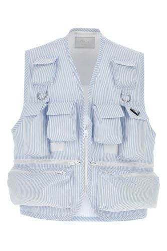 Prada Embroidered Poplin Vest - Prada - Modalova