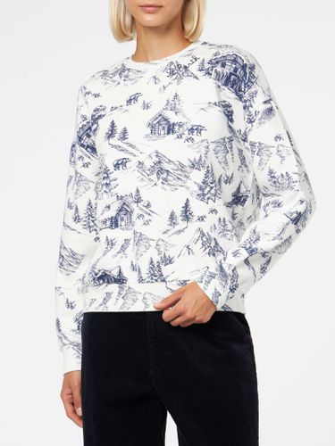 Woman Fleece Sweatshirt With Toile De Jouy Print - MC2 Saint Barth - Modalova
